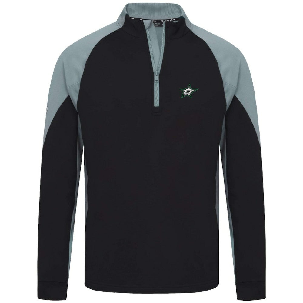 Dallas Stars Levelwear Cadet Insignia Core Quarter-Zip Pullover Top - Black Pullover
