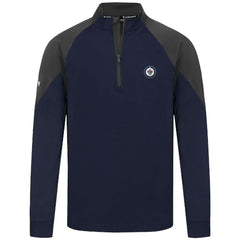 Winnipeg Jets Levelwear Cadet Insignia Core Quarter-Zip Pullover Top - Navy Pullover