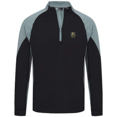 Vegas Golden Knights Levelwear Cadet Insignia Core Quarter-Zip Pullover Top - Black Pullover
