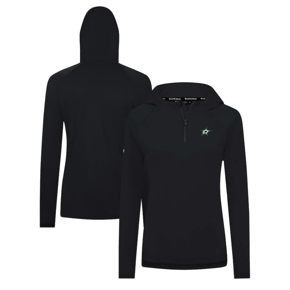 Dallas Stars Levelwear Women's Raven Insignia Core Quarter-Zip Jacket - Black Jackets