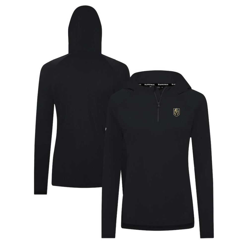 Vegas Golden Knights Levelwear Women's Raven Insignia Core Quarter-Zip Jacket - Black Jackets