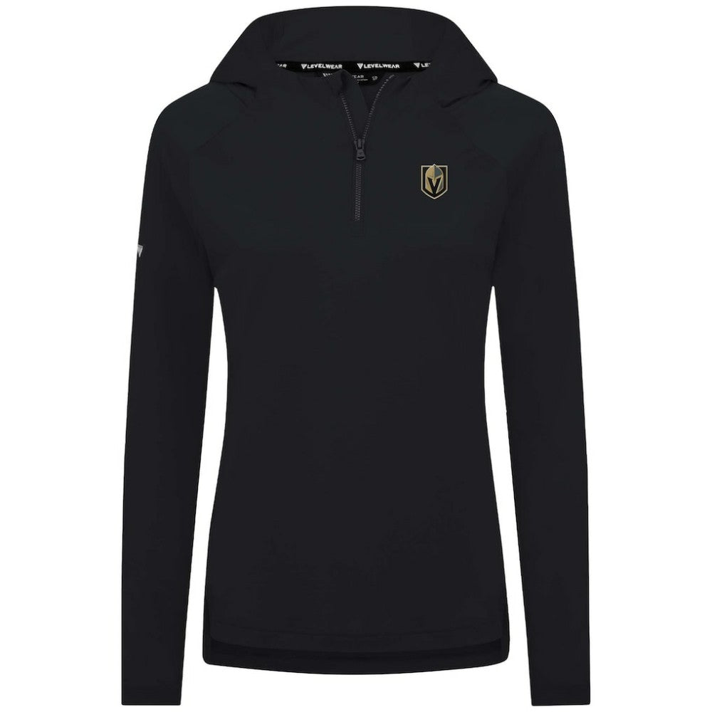 Vegas Golden Knights Levelwear Women's Raven Insignia Core Quarter-Zip Jacket - Black Jackets