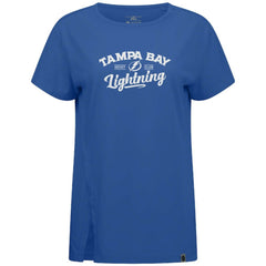 Tampa Bay Lightning Levelwear Women's Influx Ice Wall T-Shirt - Blue T-shirts