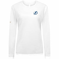 Tampa Bay Lightning Levelwear Women's Sequoia Primary Logo Long Sleeve T-Shirt - White T-shirts