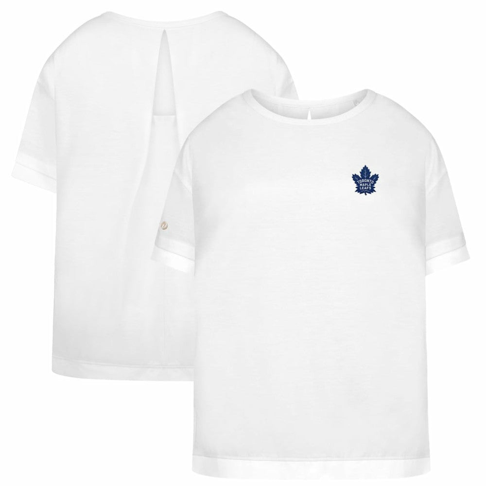 Toronto Maple Leafs Levelwear Women's Tulip Primary Logo T-Shirt - White T-shirts