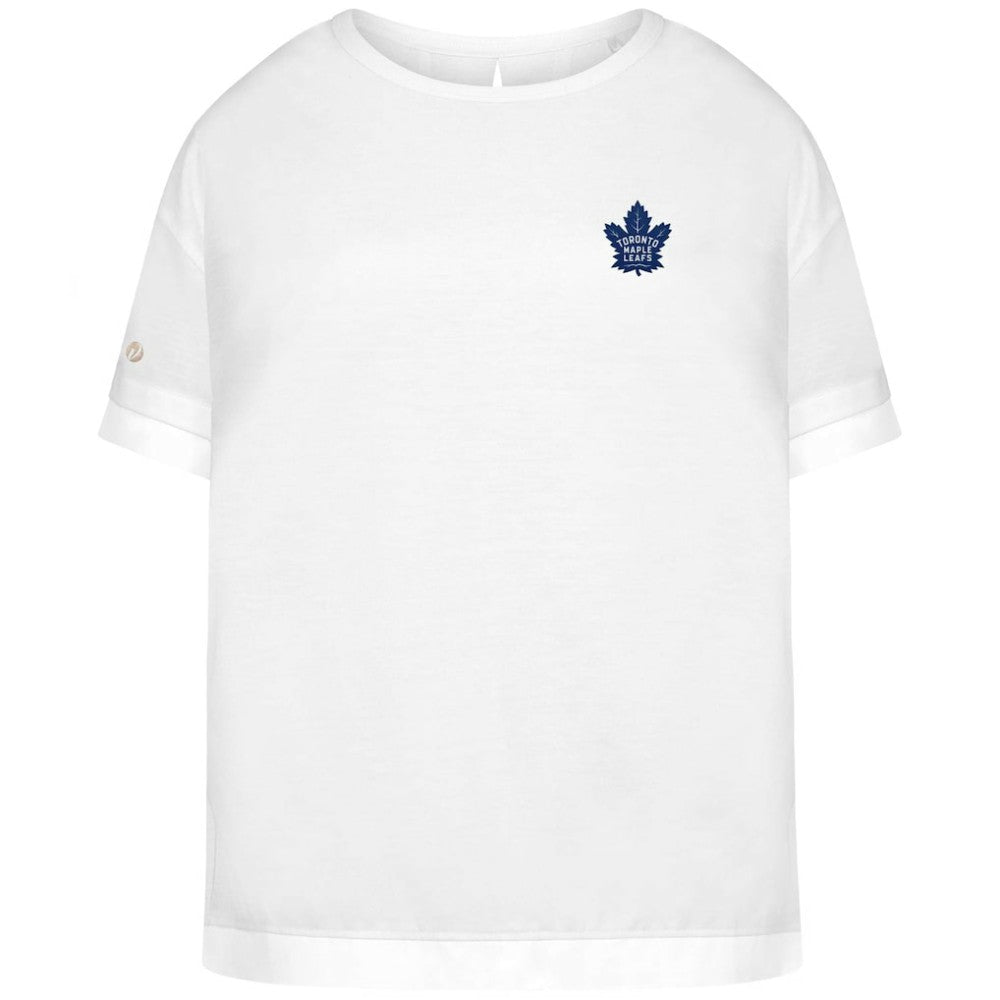 Toronto Maple Leafs Levelwear Women's Tulip Primary Logo T-Shirt - White T-shirts