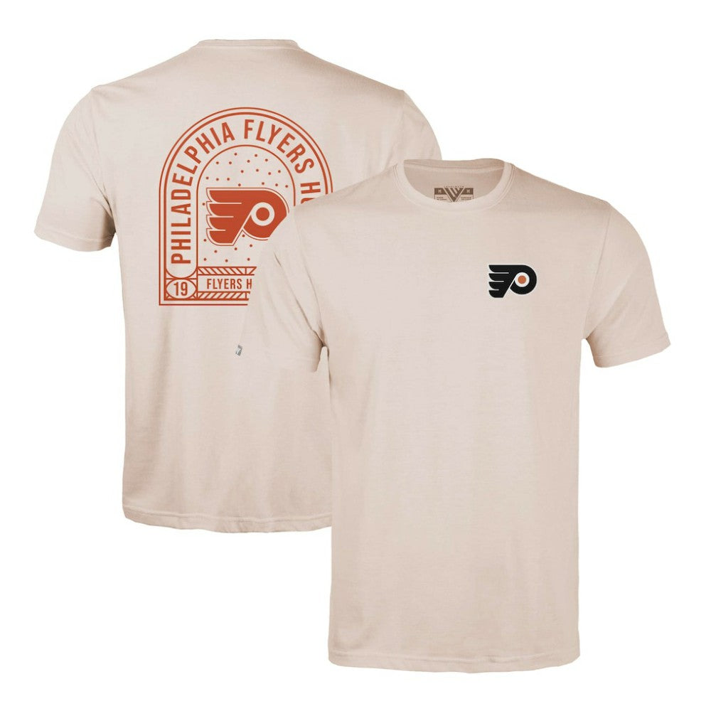 Philadelphia Flyers Levelwear Richmond Stained Glass T-Shirt - Khaki T-shirts