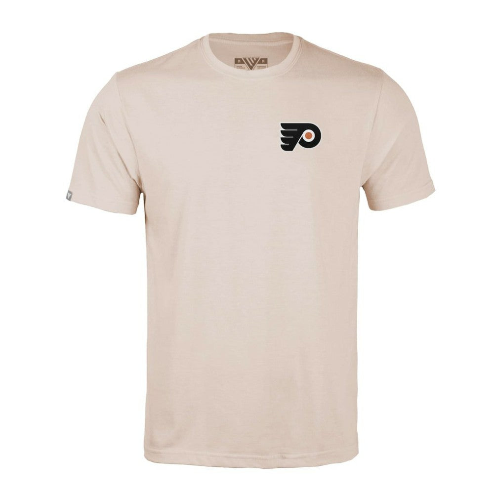 Philadelphia Flyers Levelwear Richmond Stained Glass T-Shirt - Khaki T-shirts