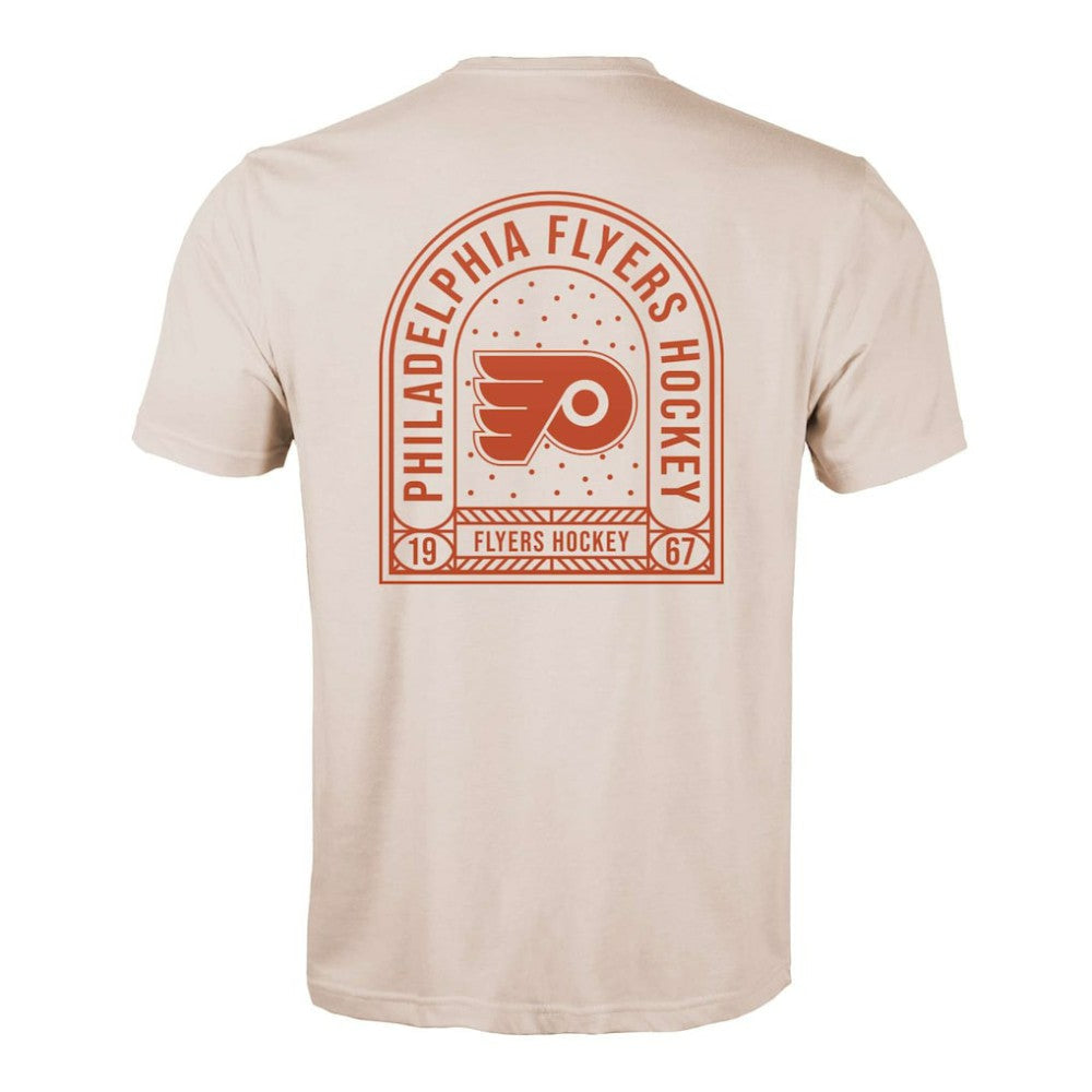 Philadelphia Flyers Levelwear Richmond Stained Glass T-Shirt - Khaki T-shirts