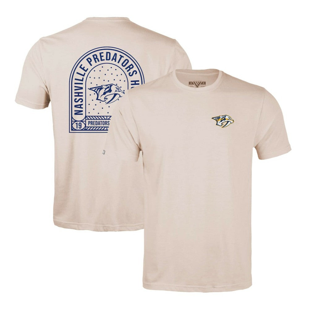 Nashville Predators Levelwear Richmond Stained Glass T-Shirt - Khaki T-shirts