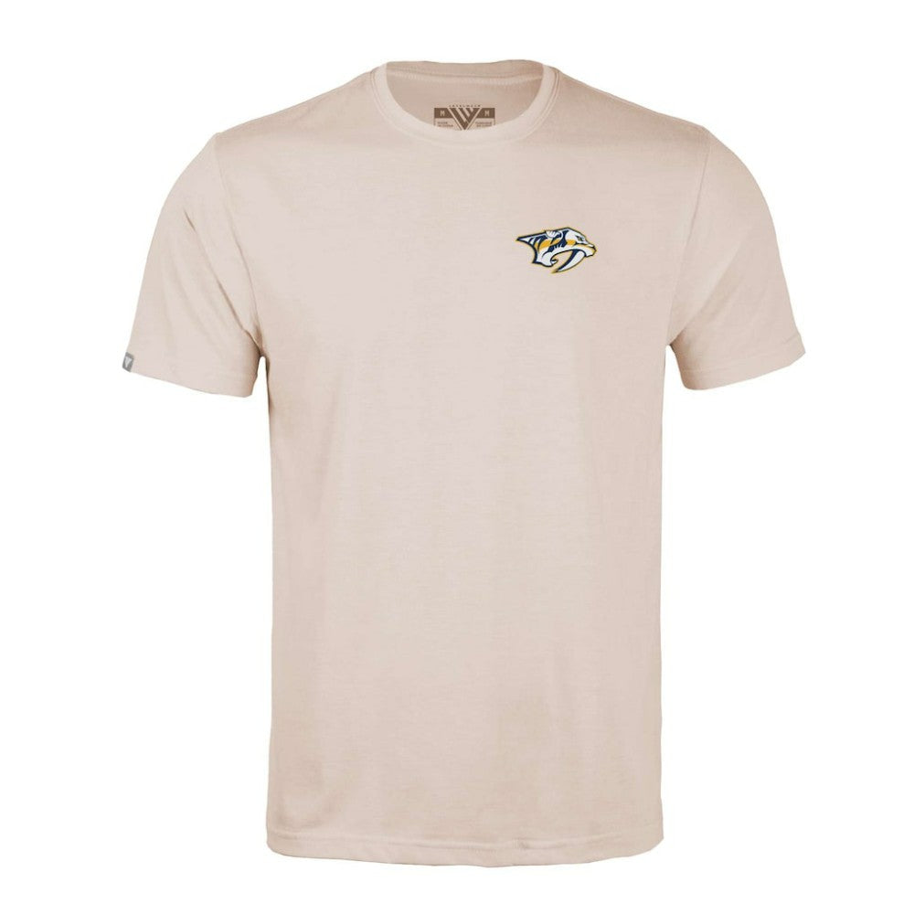 Nashville Predators Levelwear Richmond Stained Glass T-Shirt - Khaki T-shirts