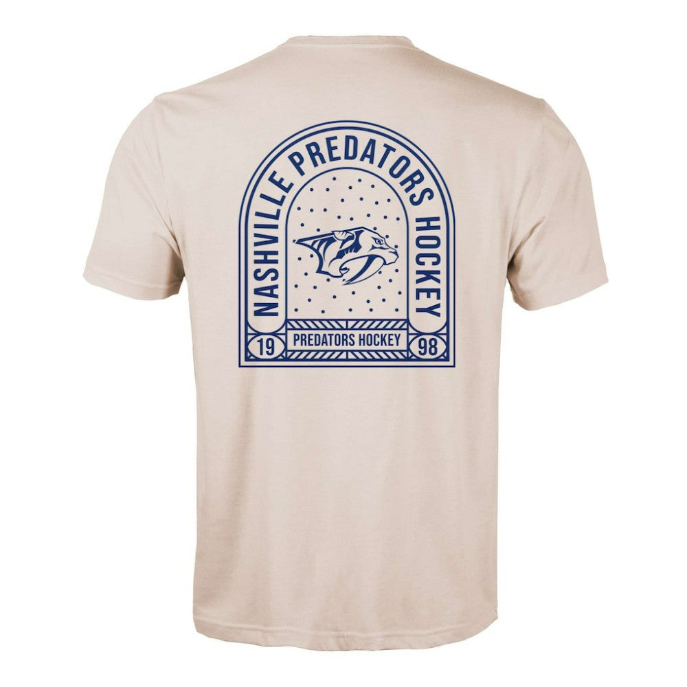 Nashville Predators Levelwear Richmond Stained Glass T-Shirt - Khaki T-shirts