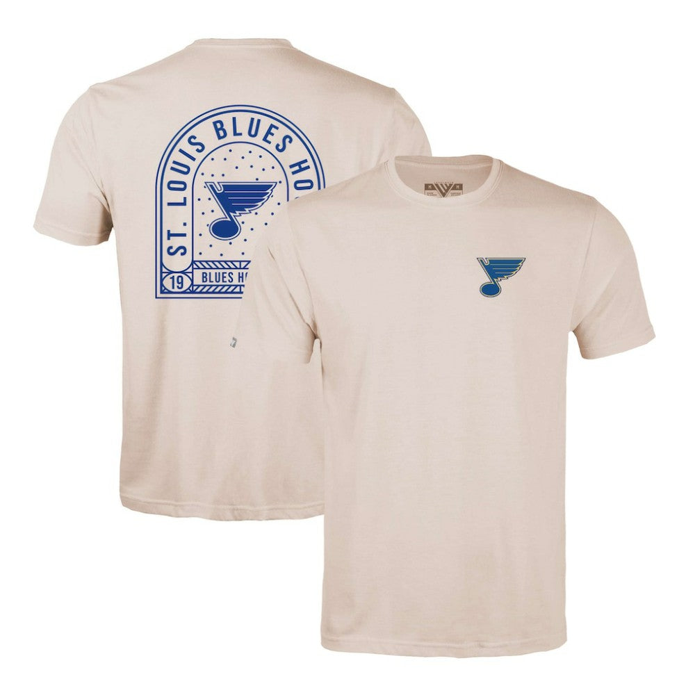 St. Louis Blues Levelwear Richmond Stained Glass T-Shirt - Khaki T-shirts