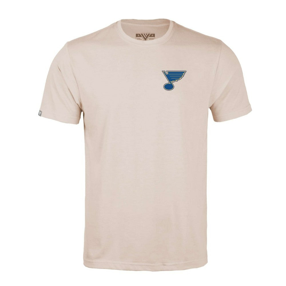St. Louis Blues Levelwear Richmond Stained Glass T-Shirt - Khaki T-shirts