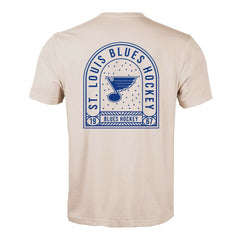 St. Louis Blues Levelwear Richmond Stained Glass T-Shirt - Khaki T-shirts