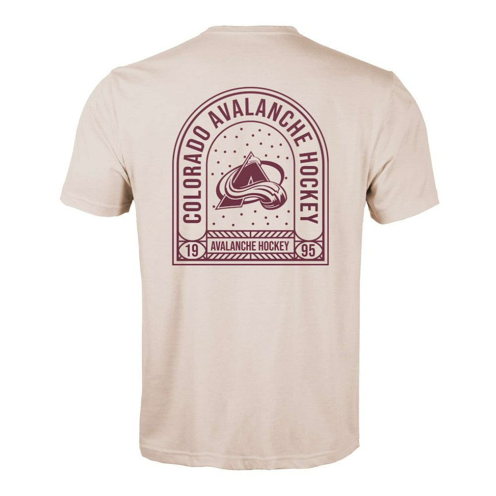 Colorado Avalanche Levelwear Richmond Stained Glass T-Shirt - Khaki T-shirts