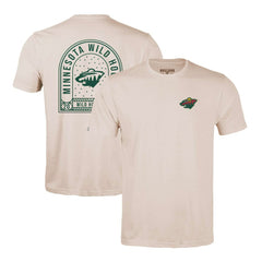 Minnesota Wild Levelwear Richmond Stained Glass T-Shirt - Khaki T-shirts