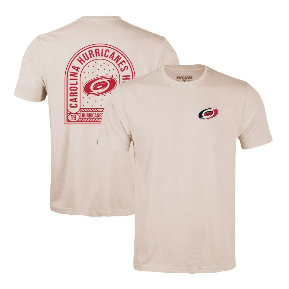 Carolina Hurricanes Levelwear Richmond Stained Glass T-Shirt - Khaki T-shirts