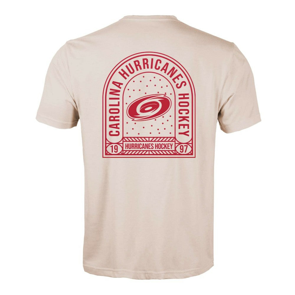 Carolina Hurricanes Levelwear Richmond Stained Glass T-Shirt - Khaki T-shirts