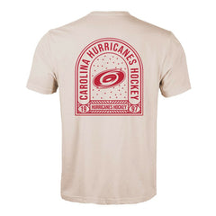 Carolina Hurricanes Levelwear Richmond Stained Glass T-Shirt - Khaki T-shirts