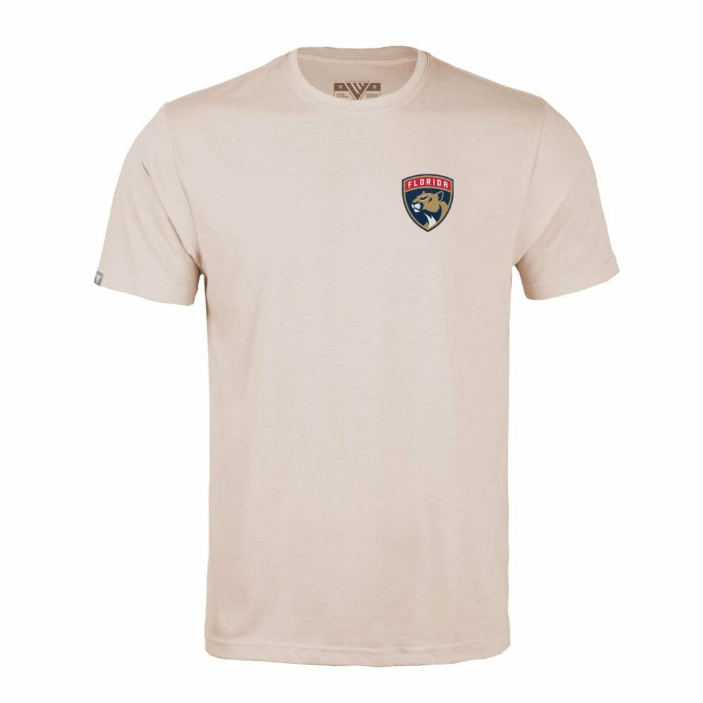 Florida Panthers Levelwear Richmond Stained Glass T-Shirt - Khaki T-shirts