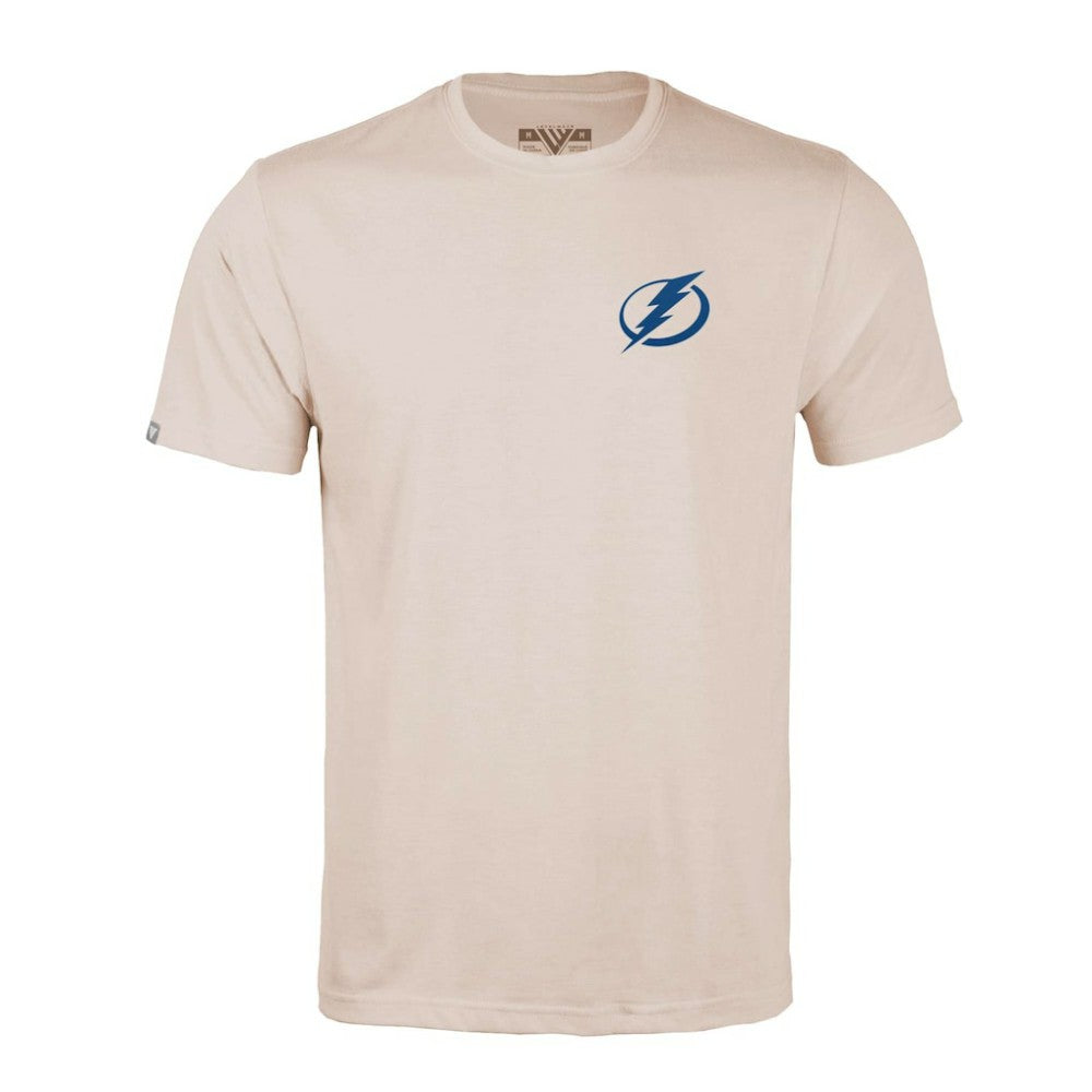 Tampa Bay Lightning Levelwear Richmond Stained Glass T-Shirt - Khaki T-shirts