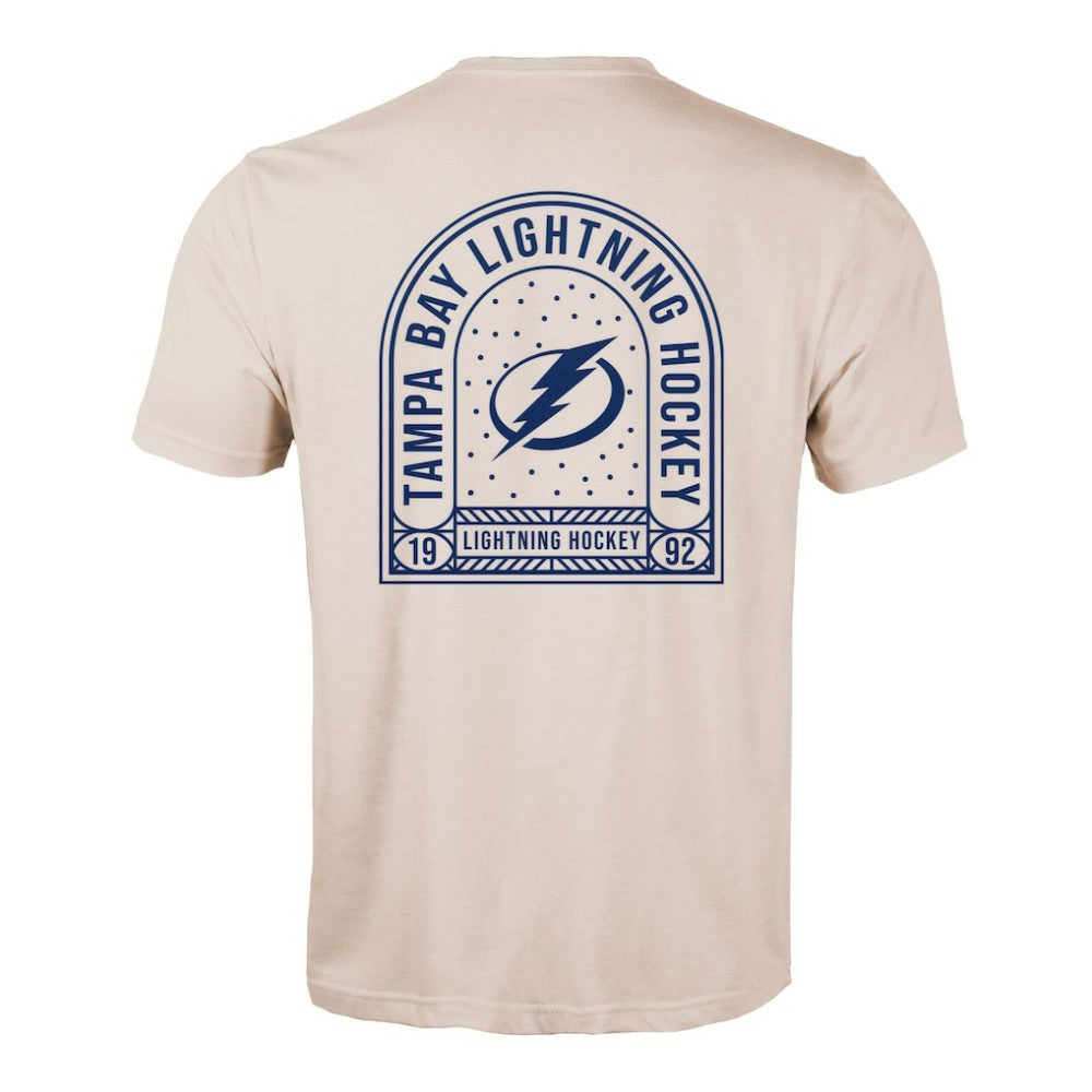 Tampa Bay Lightning Levelwear Richmond Stained Glass T-Shirt - Khaki T-shirts
