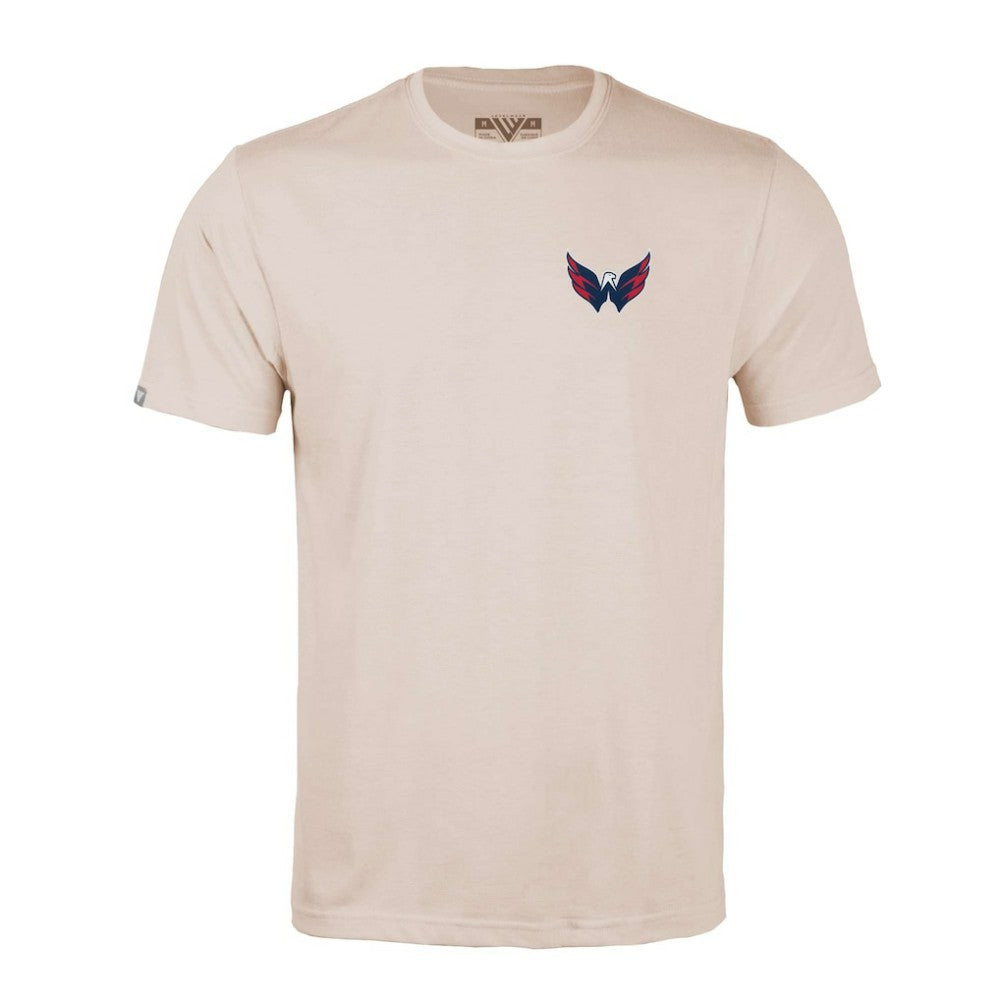 Washington Capitals Levelwear Richmond Stained Glass T-Shirt - Khaki T-shirts