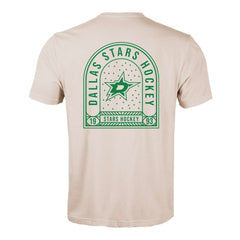 Dallas Stars Levelwear Richmond Stained Glass T-Shirt - Khaki T-shirts
