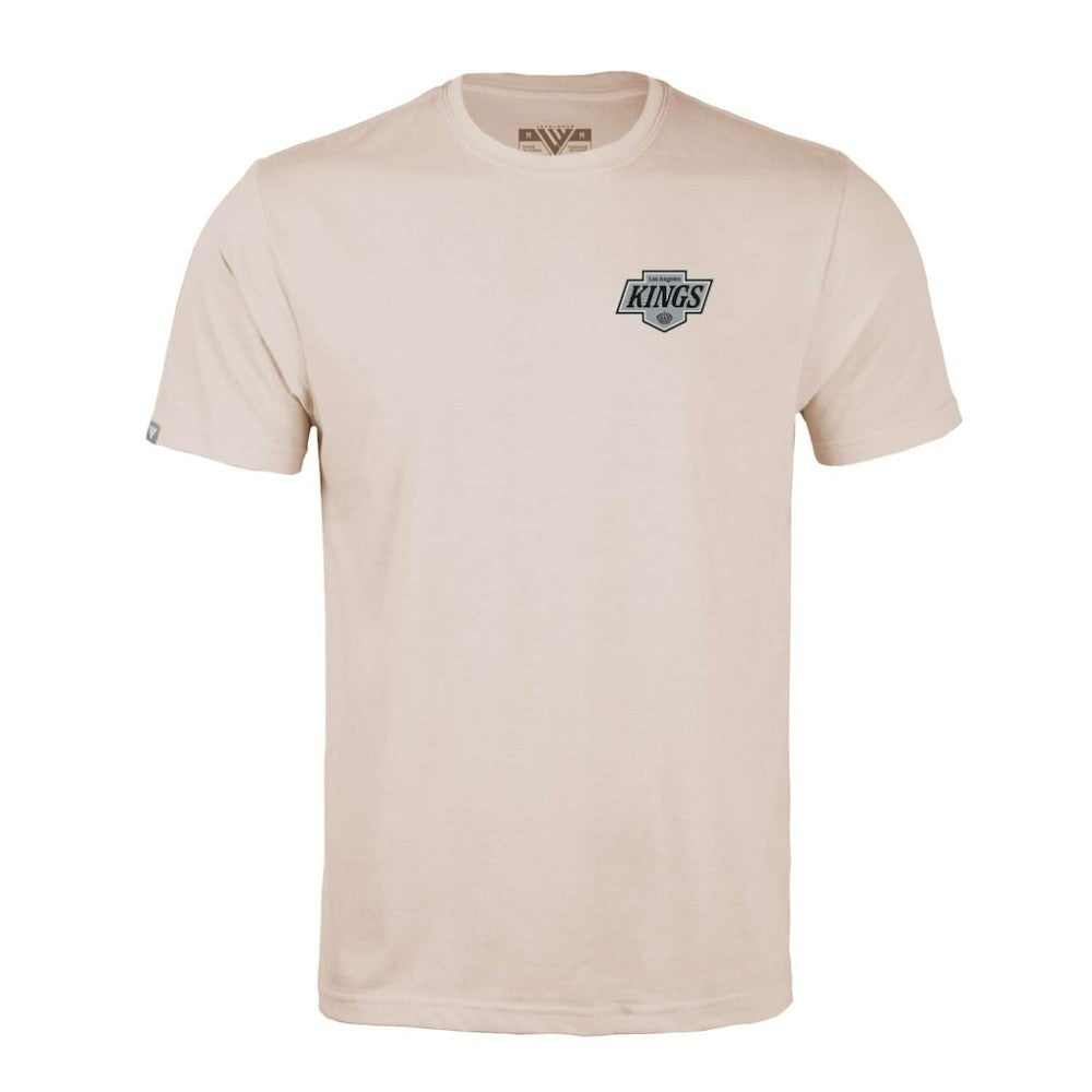Los Angeles Kings Levelwear Richmond Stained Glass T-Shirt - Khaki T-shirts