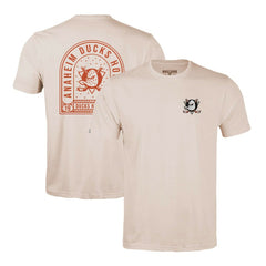 Anaheim Ducks Levelwear Richmond Stained Glass T-Shirt - Khaki T-shirts