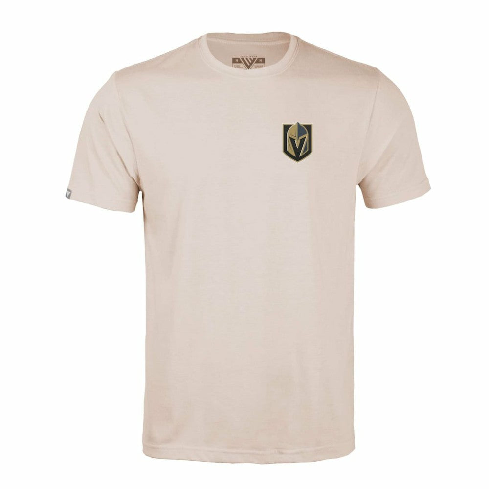 Vegas Golden Knights Levelwear Richmond Stained Glass T-Shirt - Khaki T-shirts