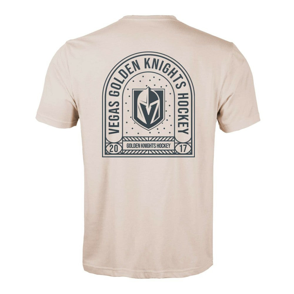 Vegas Golden Knights Levelwear Richmond Stained Glass T-Shirt - Khaki T-shirts
