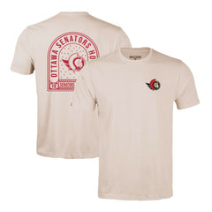 Ottawa Senators Levelwear Richmond Stained Glass T-Shirt - Khaki T-shirts