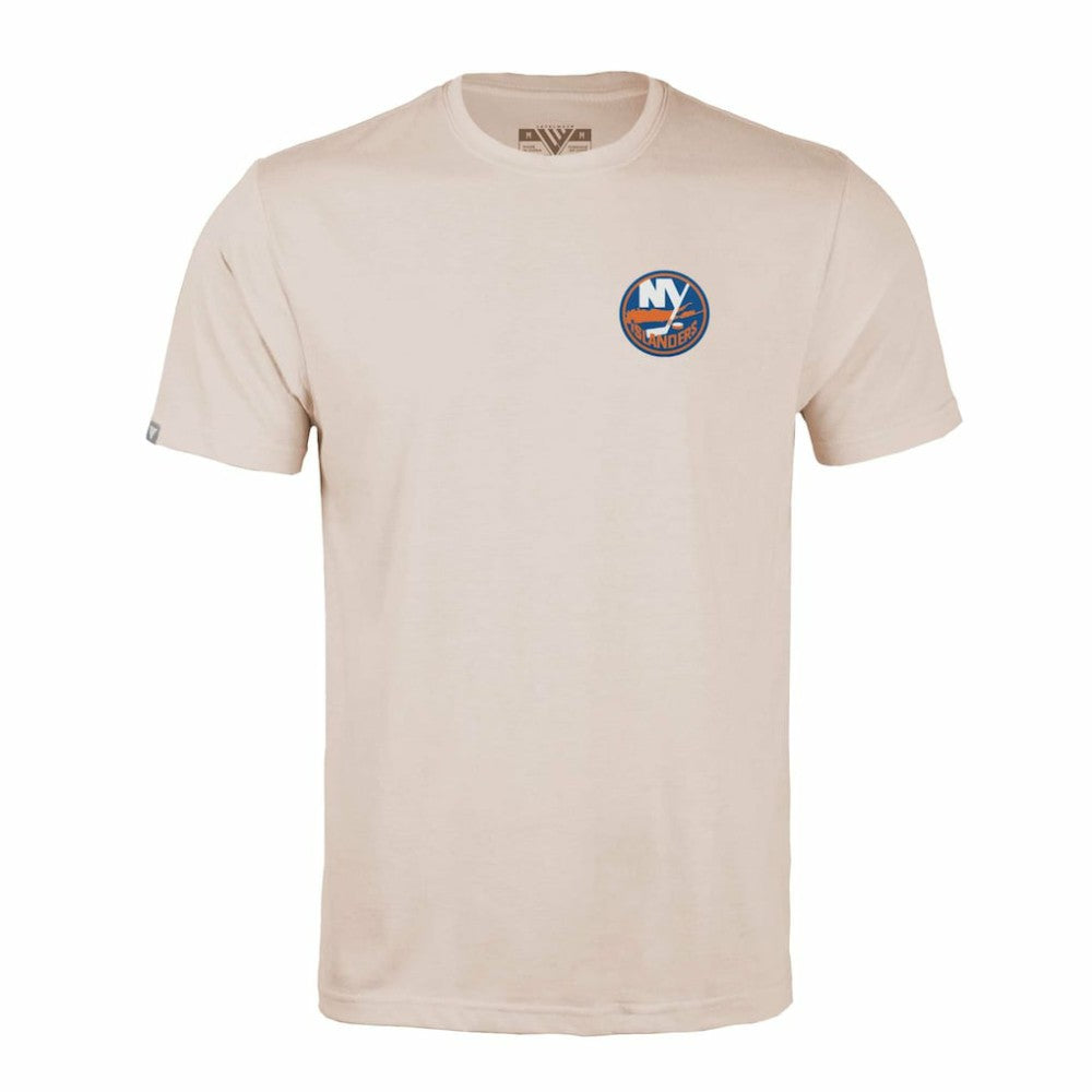 New York Islanders Levelwear Richmond Stained Glass T-Shirt - Khaki T-shirts