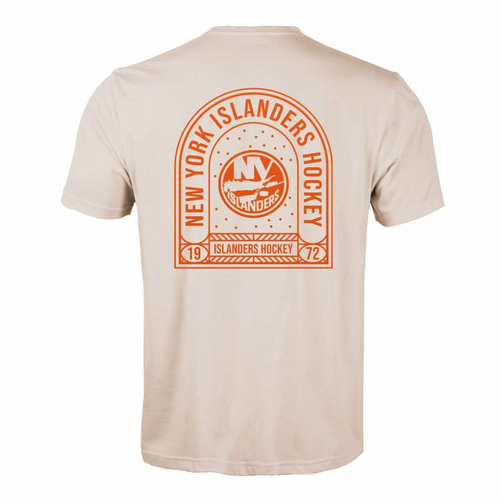 New York Islanders Levelwear Richmond Stained Glass T-Shirt - Khaki T-shirts