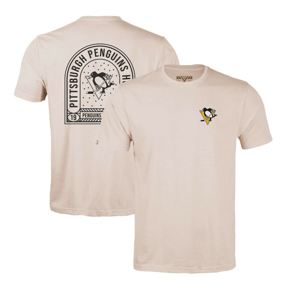 Pittsburgh Penguins Levelwear Richmond Stained Glass T-Shirt - Khaki T-shirts
