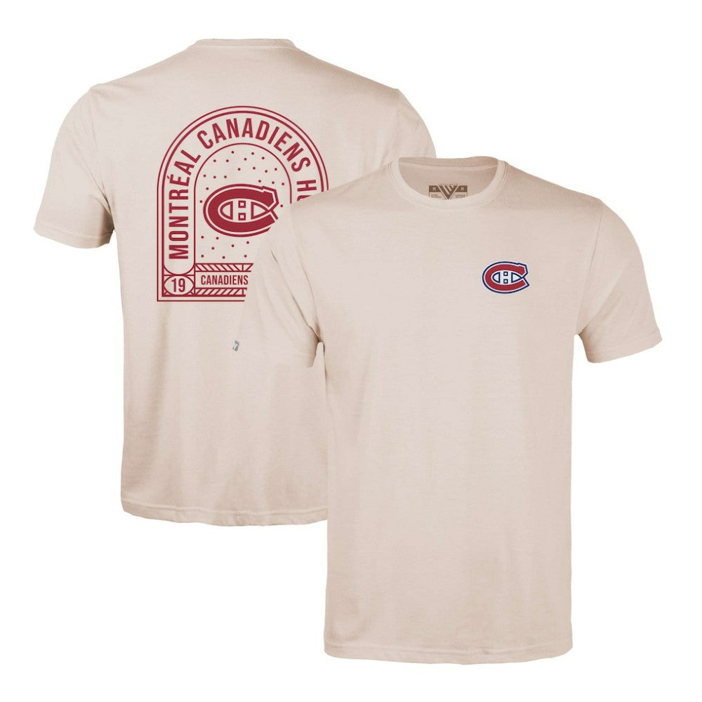 Montreal Canadiens Levelwear Richmond Stained Glass T-Shirt - Khaki T-shirts
