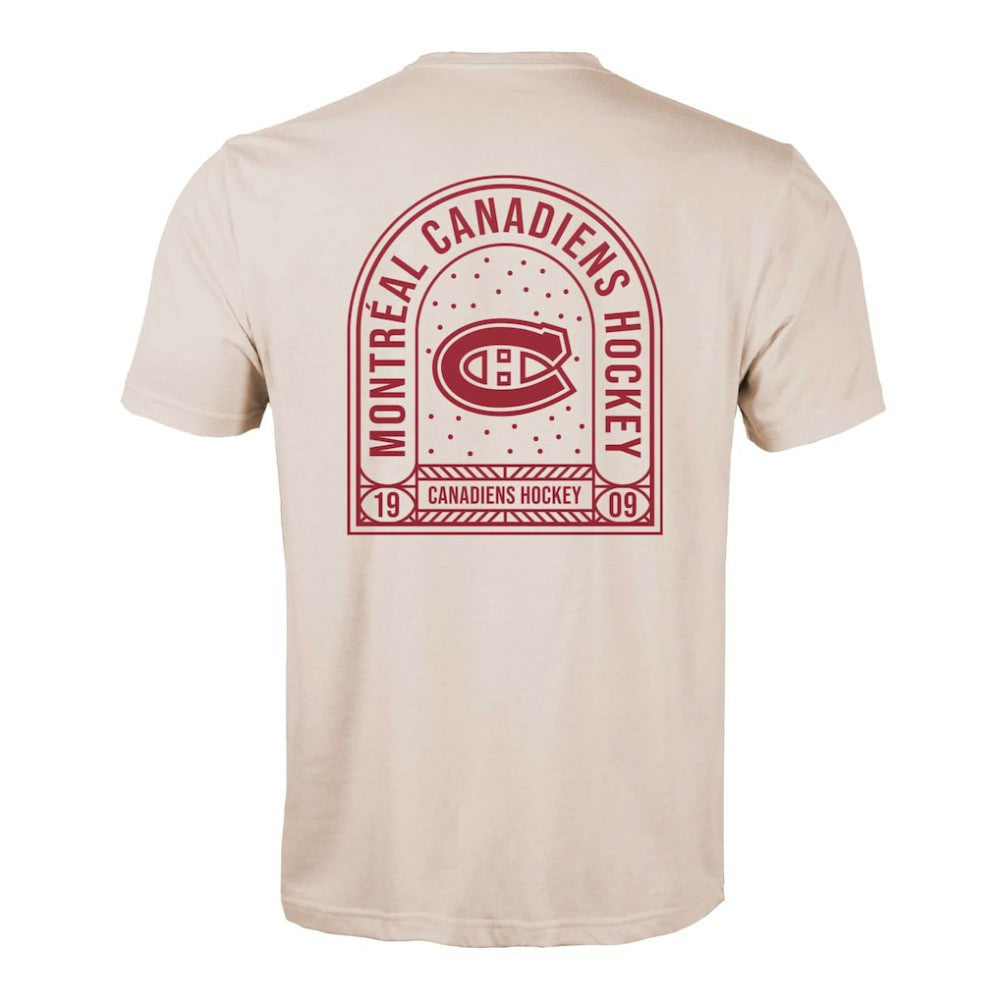Montreal Canadiens Levelwear Richmond Stained Glass T-Shirt - Khaki T-shirts