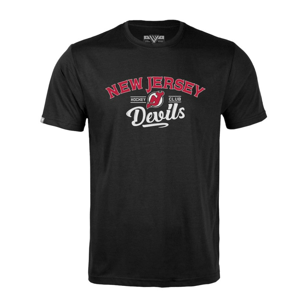 New Jersey Devils Levelwear Richmond Ice Wall T-Shirt - Black T-shirts