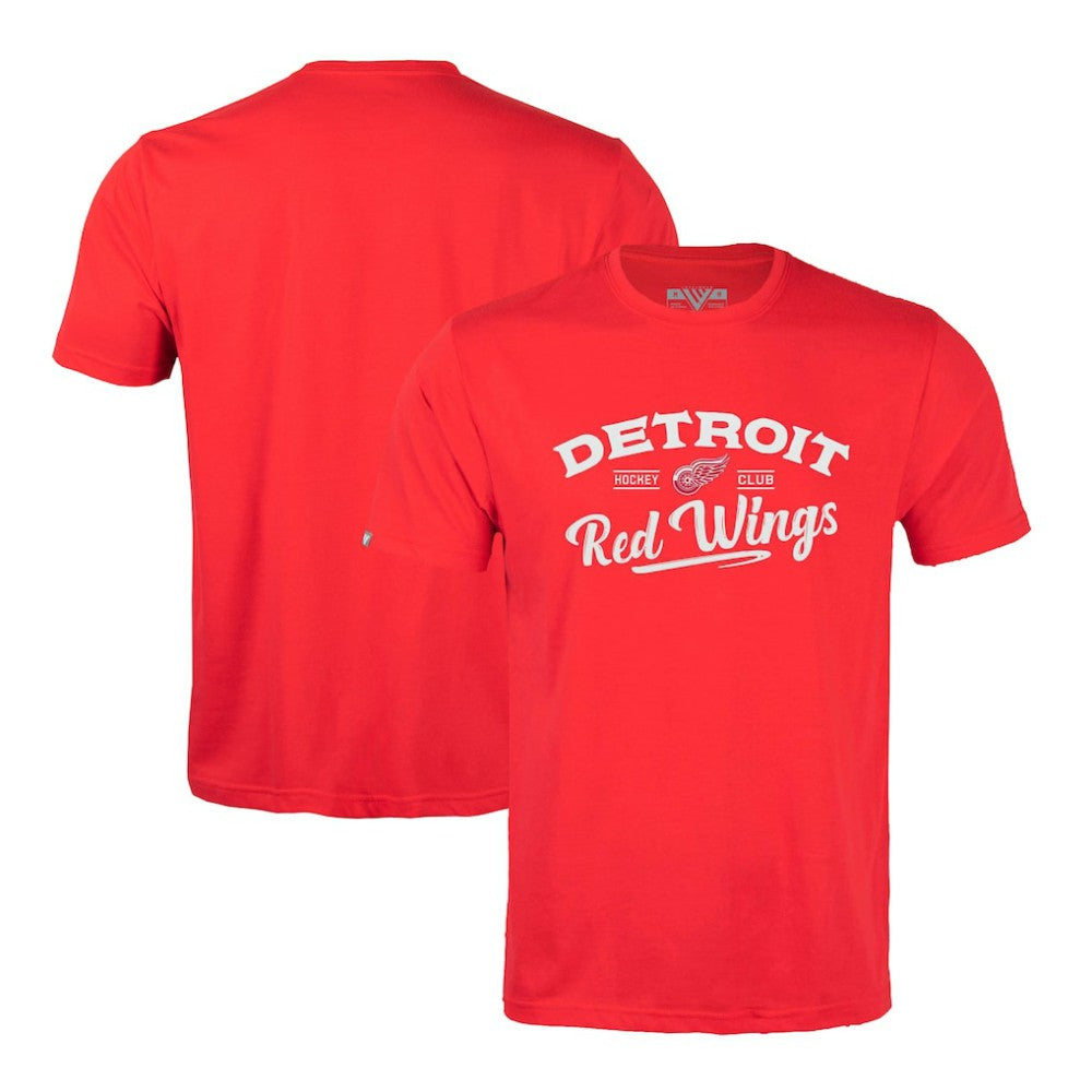 Detroit Red Wings Levelwear Richmond Ice Wall T-Shirt - Red T-shirts