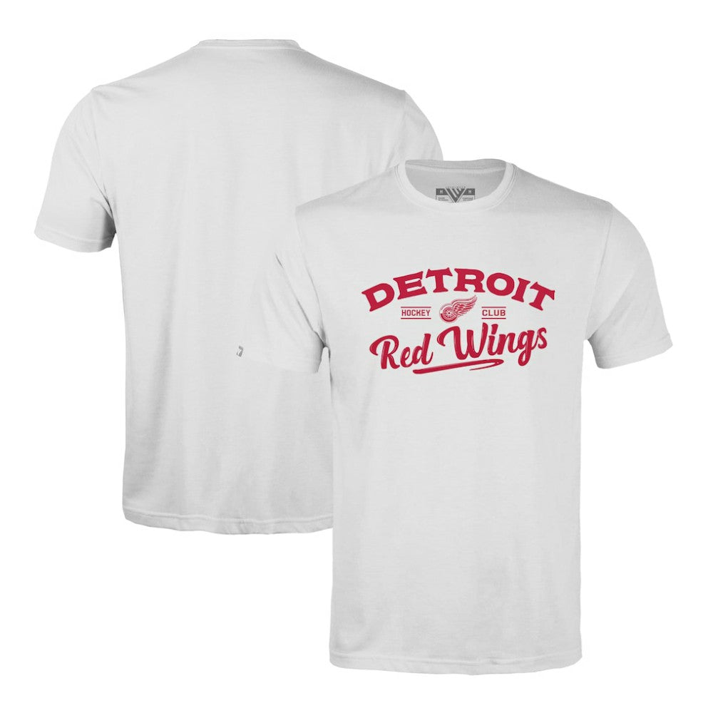 Detroit Red Wings Levelwear Richmond Ice Wall T-Shirt - White T-shirts