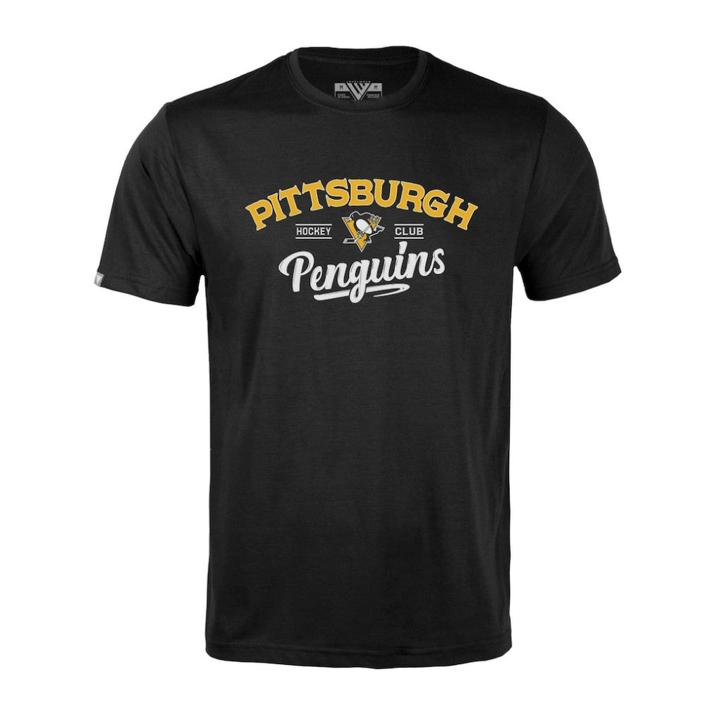 Pittsburgh Penguins Levelwear Richmond Ice Wall T-Shirt - Black T-shirts
