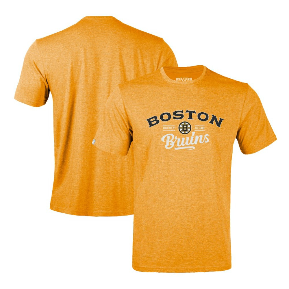 Boston Bruins Levelwear Richmond Ice Wall T-Shirt - Gold T-shirts