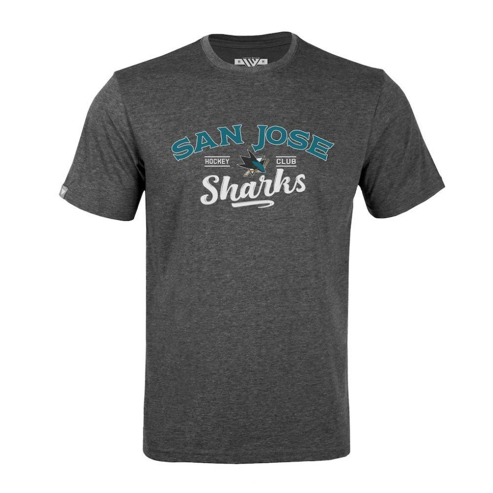 San Jose Sharks Levelwear Richmond Ice Wall T-Shirt - Gray T-shirts