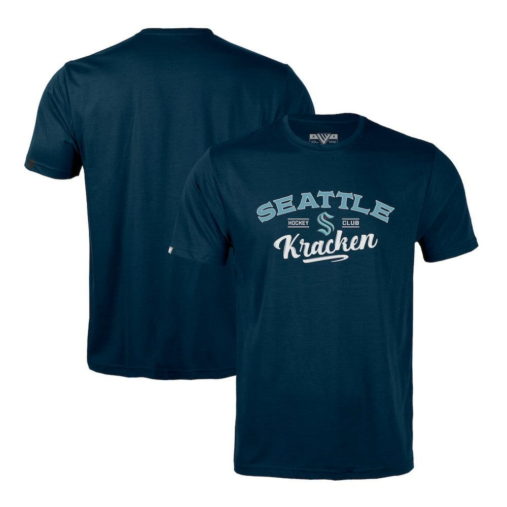 Seattle Kraken Levelwear Richmond Ice Wall T-Shirt - Deep Sea Blue T-shirts