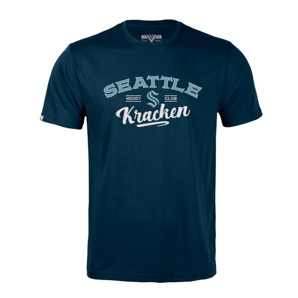 Seattle Kraken Levelwear Richmond Ice Wall T-Shirt - Deep Sea Blue T-shirts