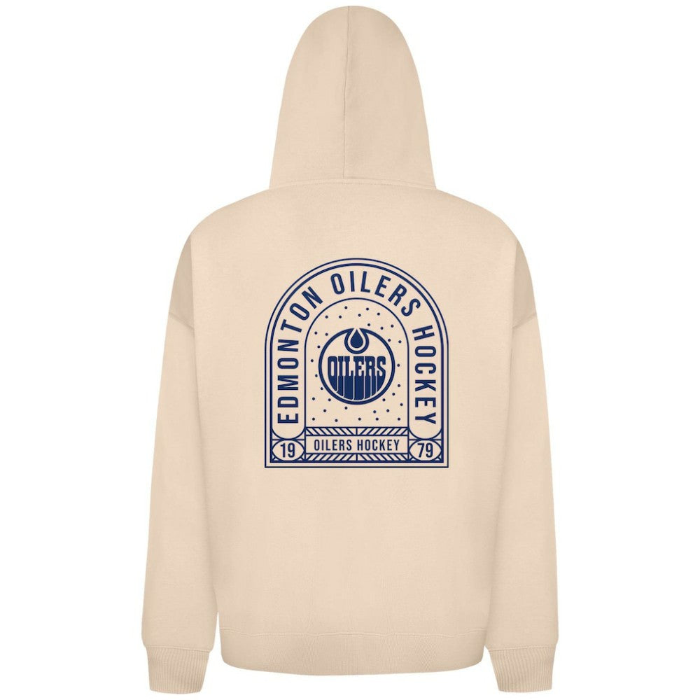 Edmonton Oilers Levelwear Uphill Stained Glass Full-Zip Hoodie Jacket - Khaki Hoodies