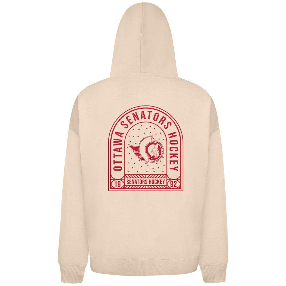 Ottawa Senators Levelwear Uphill Stained Glass Full-Zip Hoodie Jacket - Khaki Hoodies