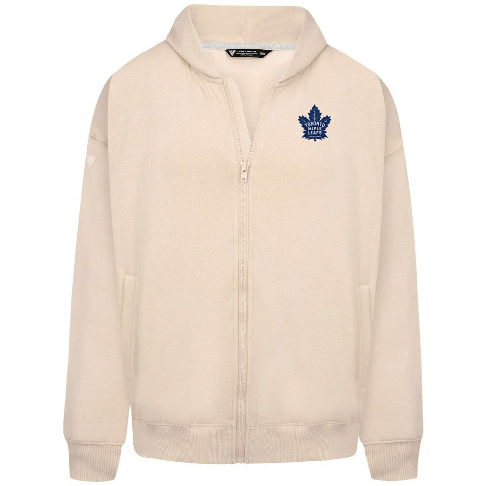 Toronto Maple Leafs Levelwear Uphill Stained Glass Full-Zip Hoodie Jacket - Khaki Hoodies